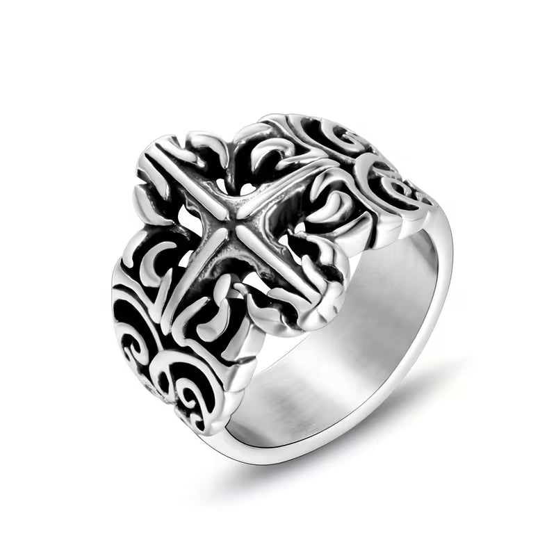 Pattern Cross Ring