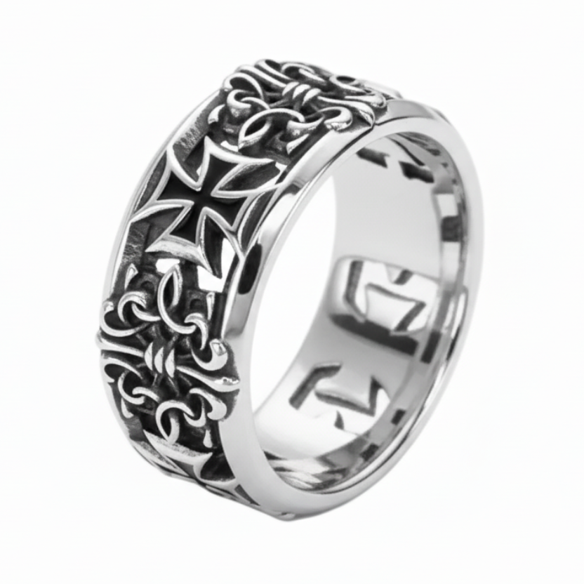 Steel Cross Ring