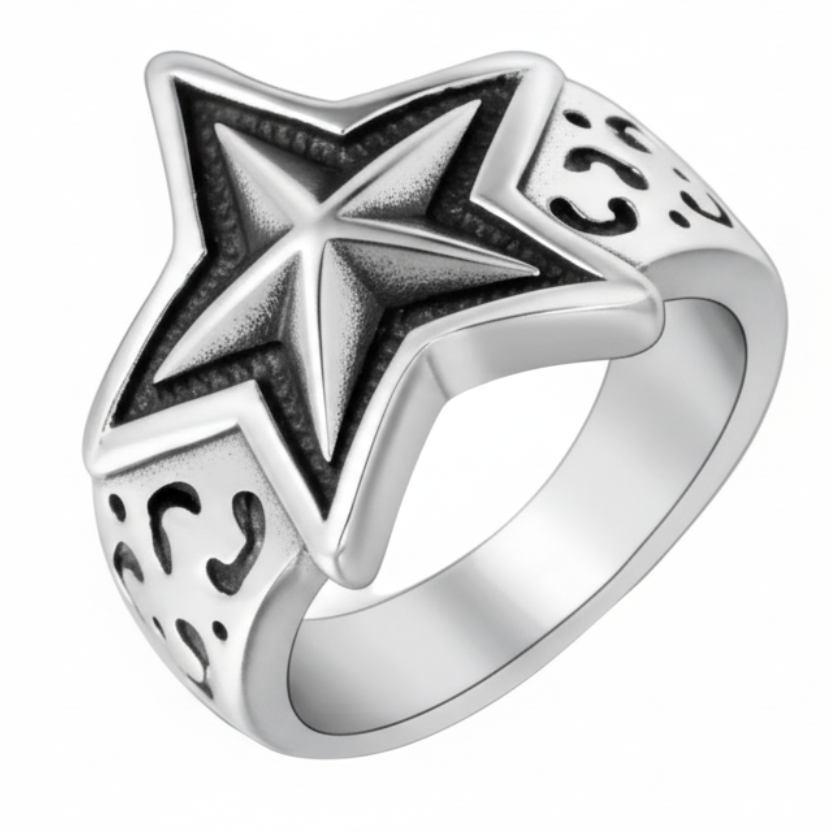 Steel Star Ring